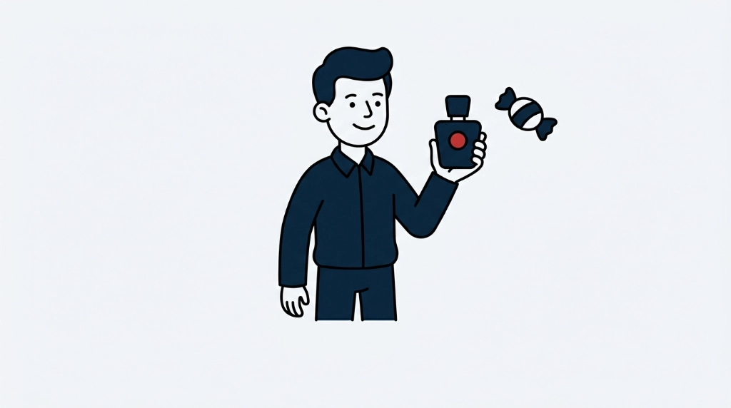Ilustração: Perfumes Masculinos Doces