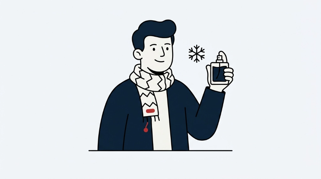 Ilustração: Perfumes Masculinos para o Inverno